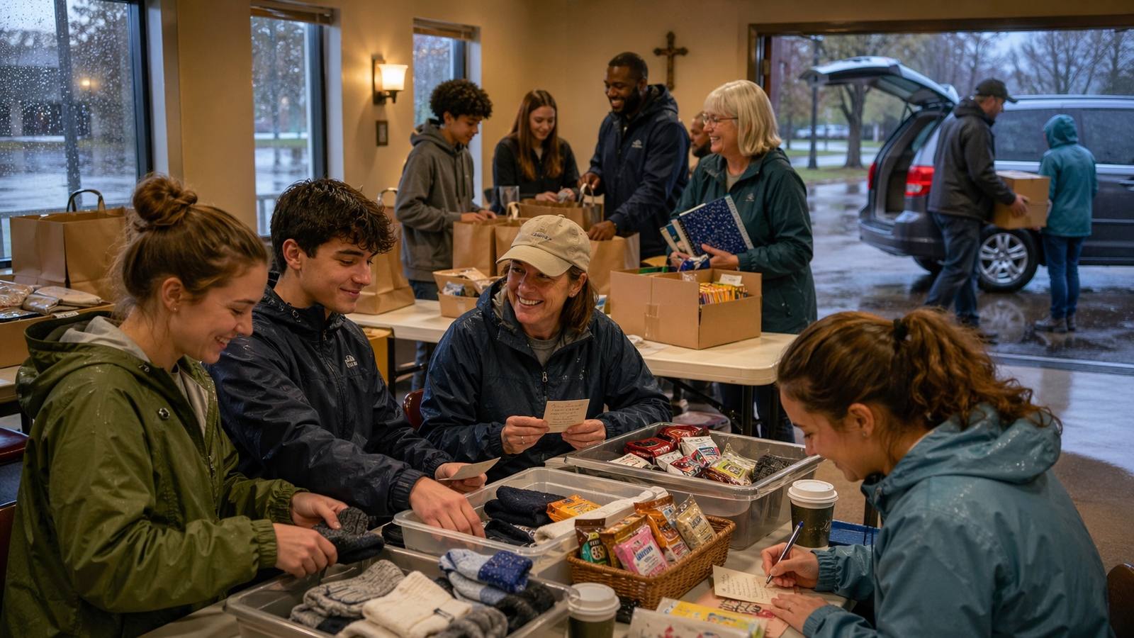 When the Service Project Got Washed Out and the Church Showed Up Anyway